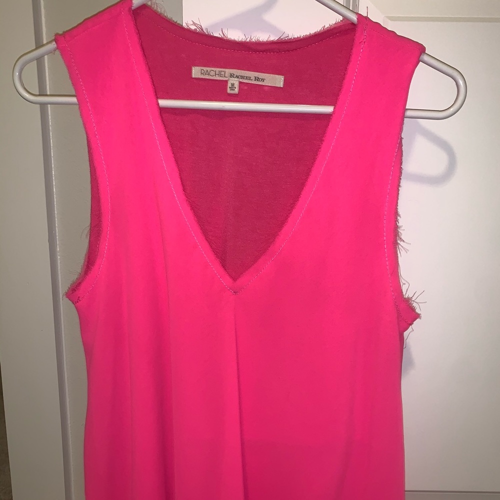 Rachel Roy, pink sleeveless blouse